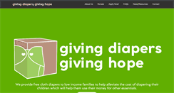 Desktop Screenshot of givingdiapersgivinghope.org