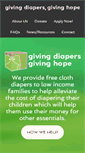 Mobile Screenshot of givingdiapersgivinghope.org